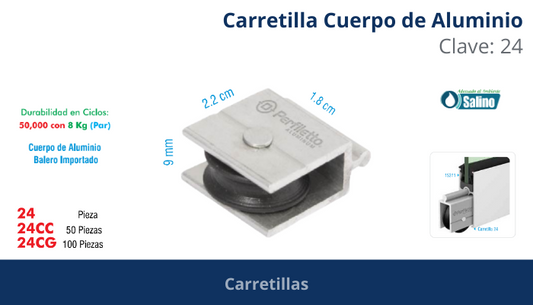 Carretilla cuerpo de Aluminio